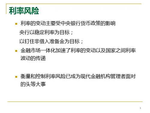 利率风险.ppt