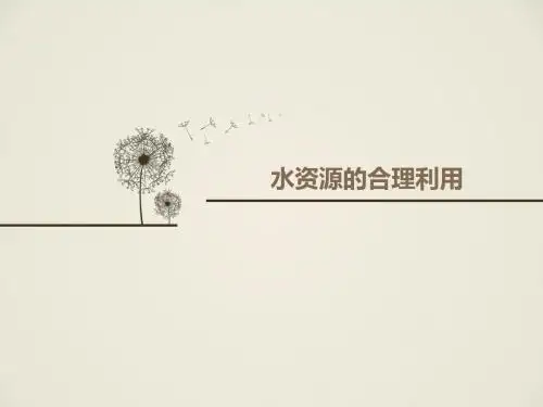 水资源的合理利用说课
