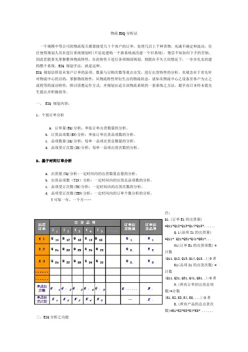 物流EIQ分析法