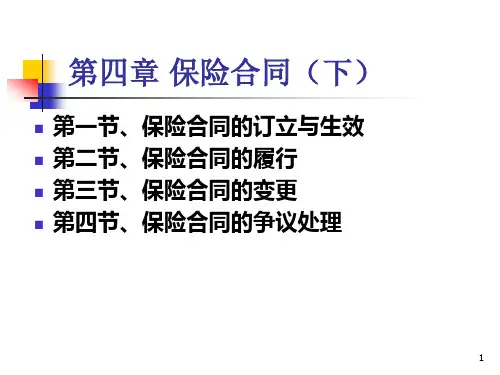 保险合同ppt课件
