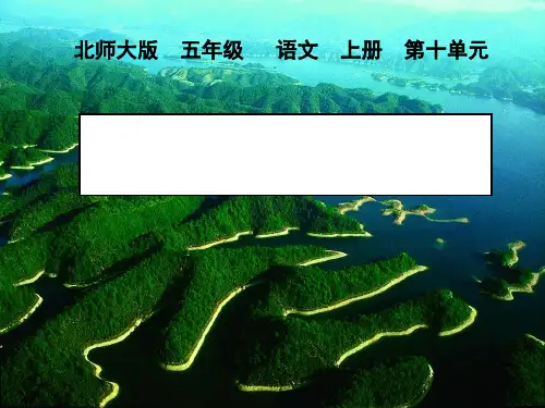 《绿色千岛湖》PPT课件(上课用)3