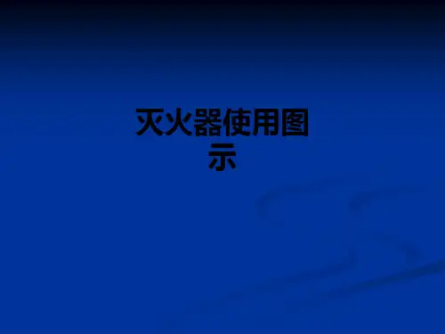 灭火器使用图示PPT课件