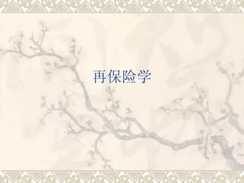 再保险学教案