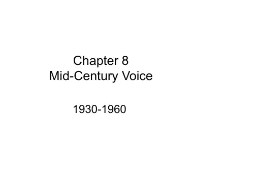美国文学史Chapter 8