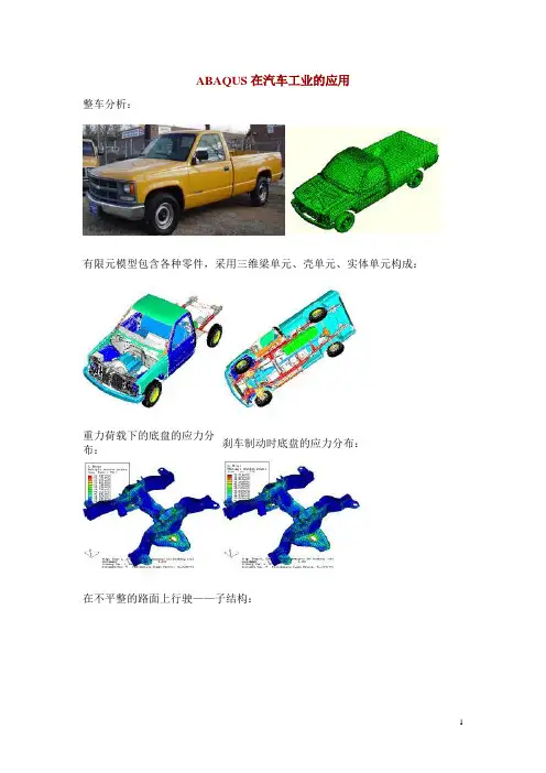 ABAQUS在汽车工业的应用
