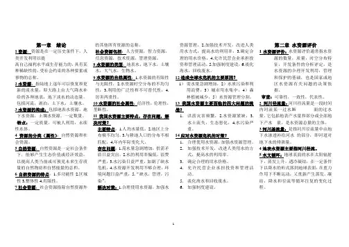 水资源规划与管理课程总结--河北农业大学