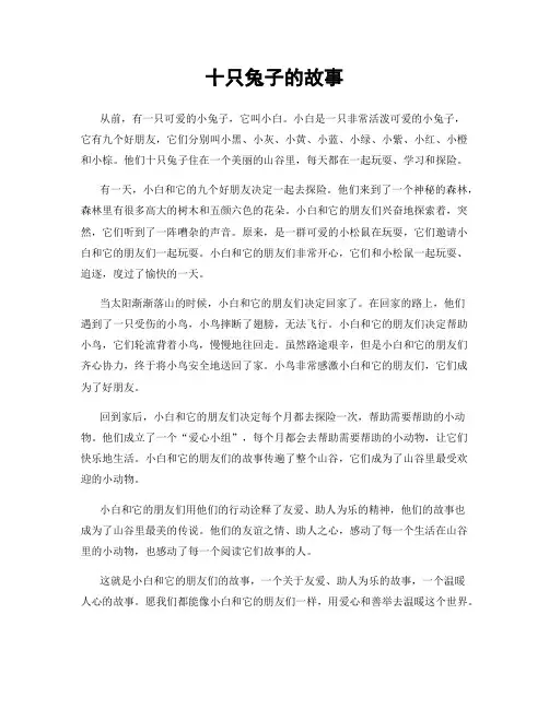 十只兔子的故事