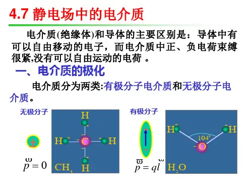大学物理  4.7 静电场中的电介质