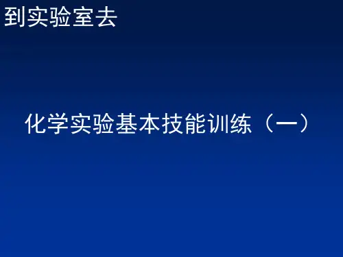 《走进化学实验室》