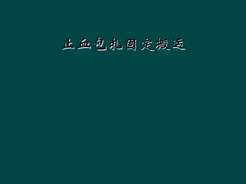止血包扎固定搬运