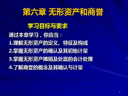 中级财务会计第06章无形资产和商誉