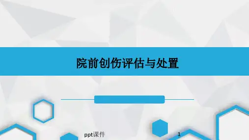 院前创伤评估与处置  ppt课件