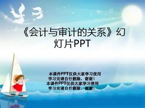 《会计与审计的关系》幻灯片PPT