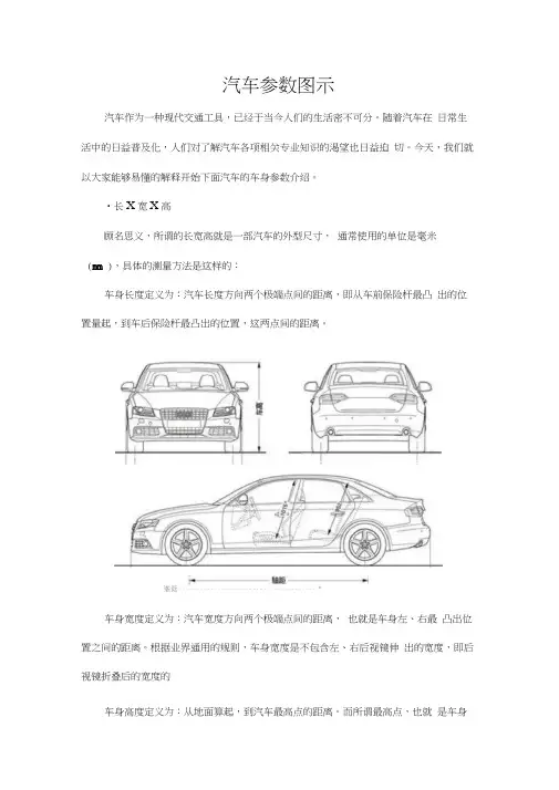 汽车主要参数图示