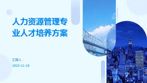 人力资源管理专业人才培养方案