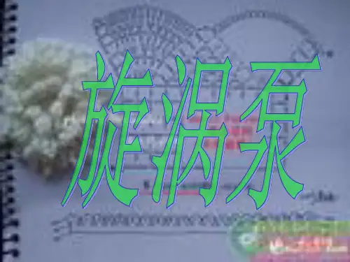 旋涡泵课件