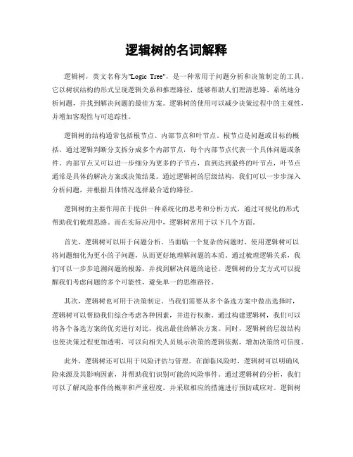 逻辑树的名词解释