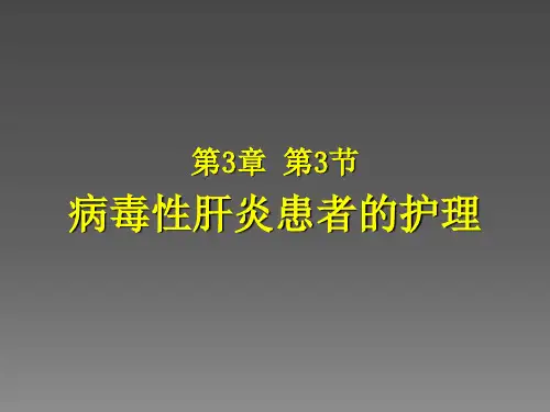 病毒性肝炎ppt课件