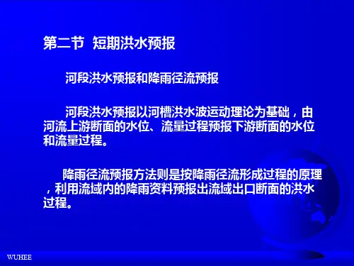 短期洪水预报