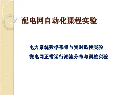配电网自动化课程实验电子教案