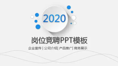 银行中层竞聘演讲PPT