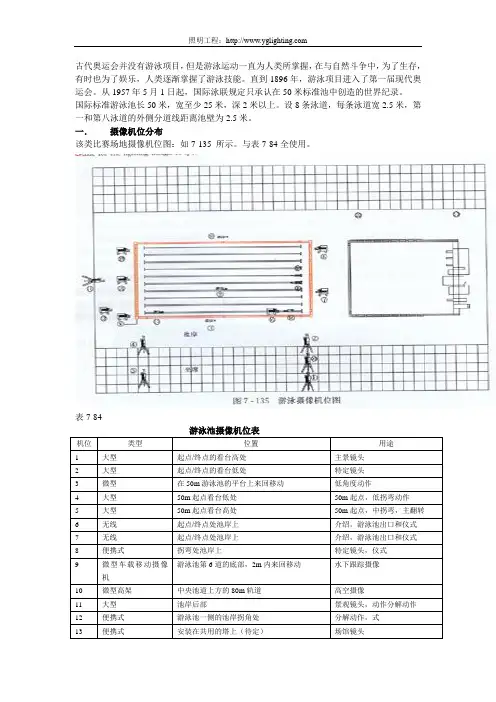 游泳池馆照明设计