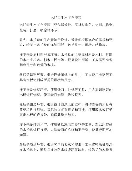 木托盘生产工艺流程