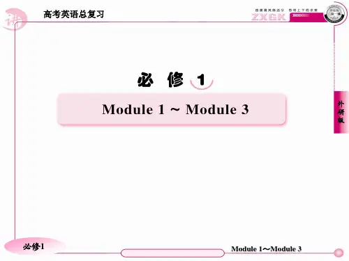 高考英语总复习精品课件：Unit1 My First Day at Senior High(外研版必修1)