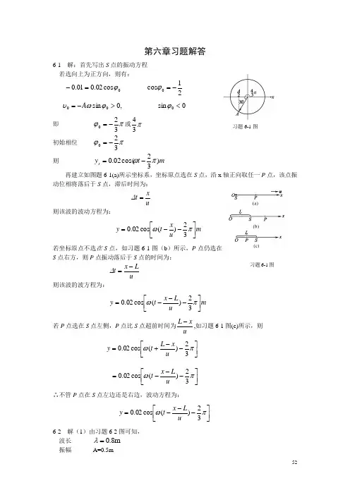 大学物理第6章习题参考答案