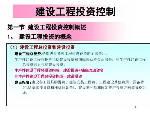 建设工程投资控制培训课件