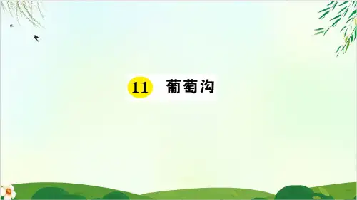 (部编版教材)二年级上册《葡萄沟》PPT精品课件