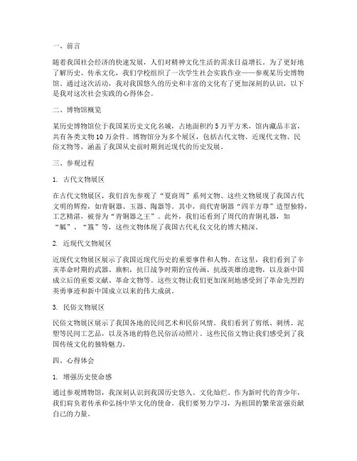 学生社会实践作业
