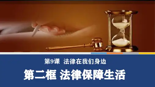2022-2023学年部编版道德与法治七年级下册 9.2 法律保障生活 课件(20张PPT)