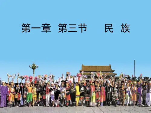 人教版八上第一章第三节 民族(共27张PPT)