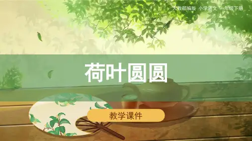 统编版一年级语文下册13《荷叶圆圆》课件(共38张PPT)