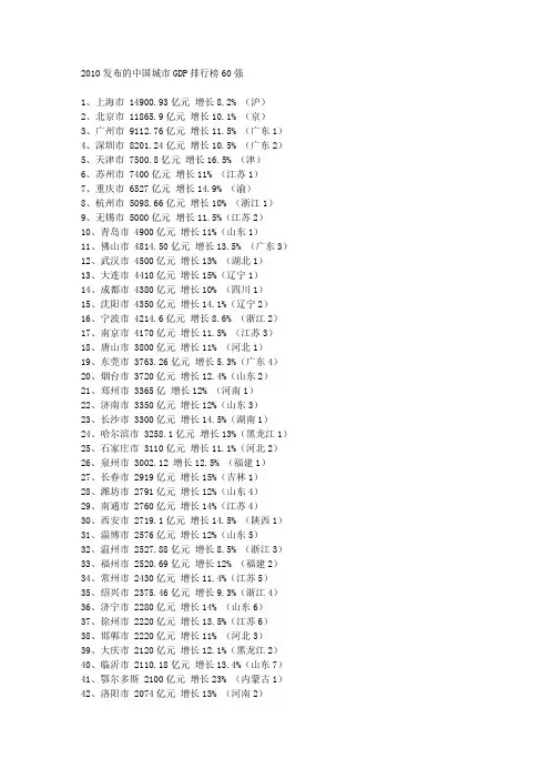 2010年全国各省GDP,官方2010年全国各省GDP,最新2010年全国各省GDP排名