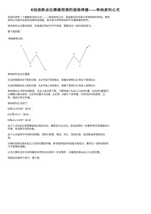 K线涨跌点位精确预测的超级神器——帝纳波利公式