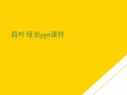 荷叶母亲ppt课件(最全版)PTT文档