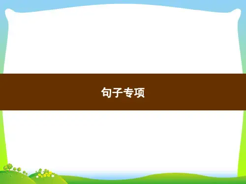 【新】人教部编版四年级下册语文习题课件-句子专项(共8张PPT).ppt