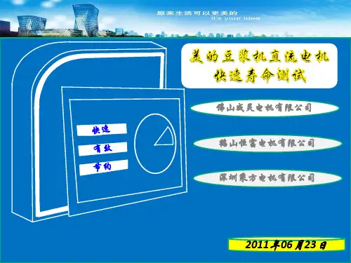 直流电机快速寿命测试方案(终稿)