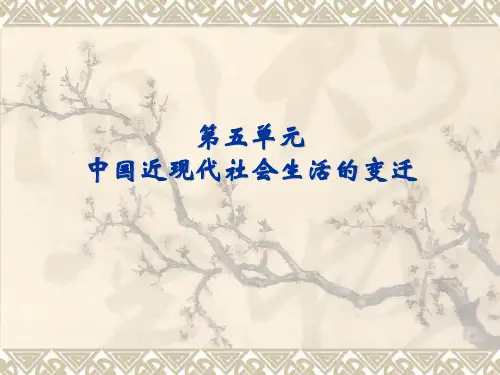高中历史人教版必修二第14课-物质生活与习俗的变迁优质PPT课件