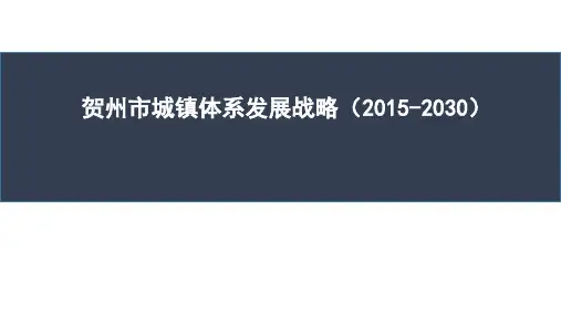 贺州市城镇体系发展战略 (9)课件
