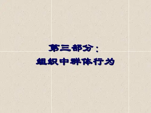 组织行为学3群体行为