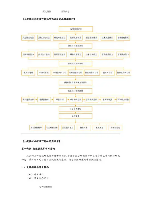 大数据技术项目可行性设计研究报告