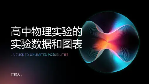 高中物理实验的实验数据和图标