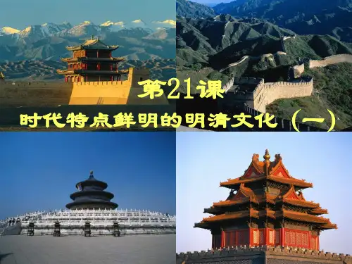 第21课(时代特点鲜明的明清文化一)PPT课件