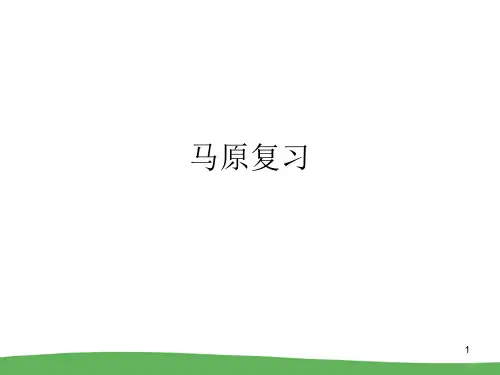 【推荐】马克思主义基本原理复习课件
