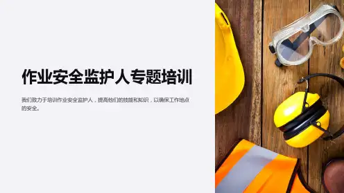作业安全监护人专题培训