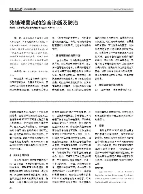 猪链球菌病的综合诊断及防治
