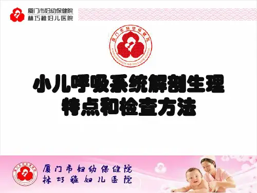 小儿呼吸系统解剖生理特点和检查方法ppt模板